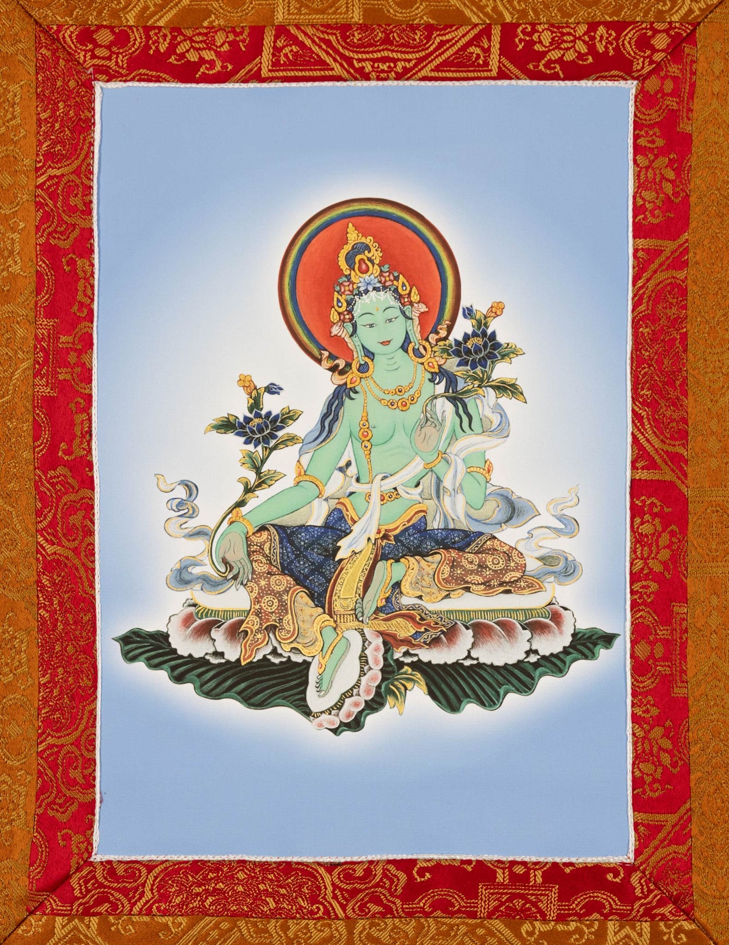 Grüne Tara Thangka II