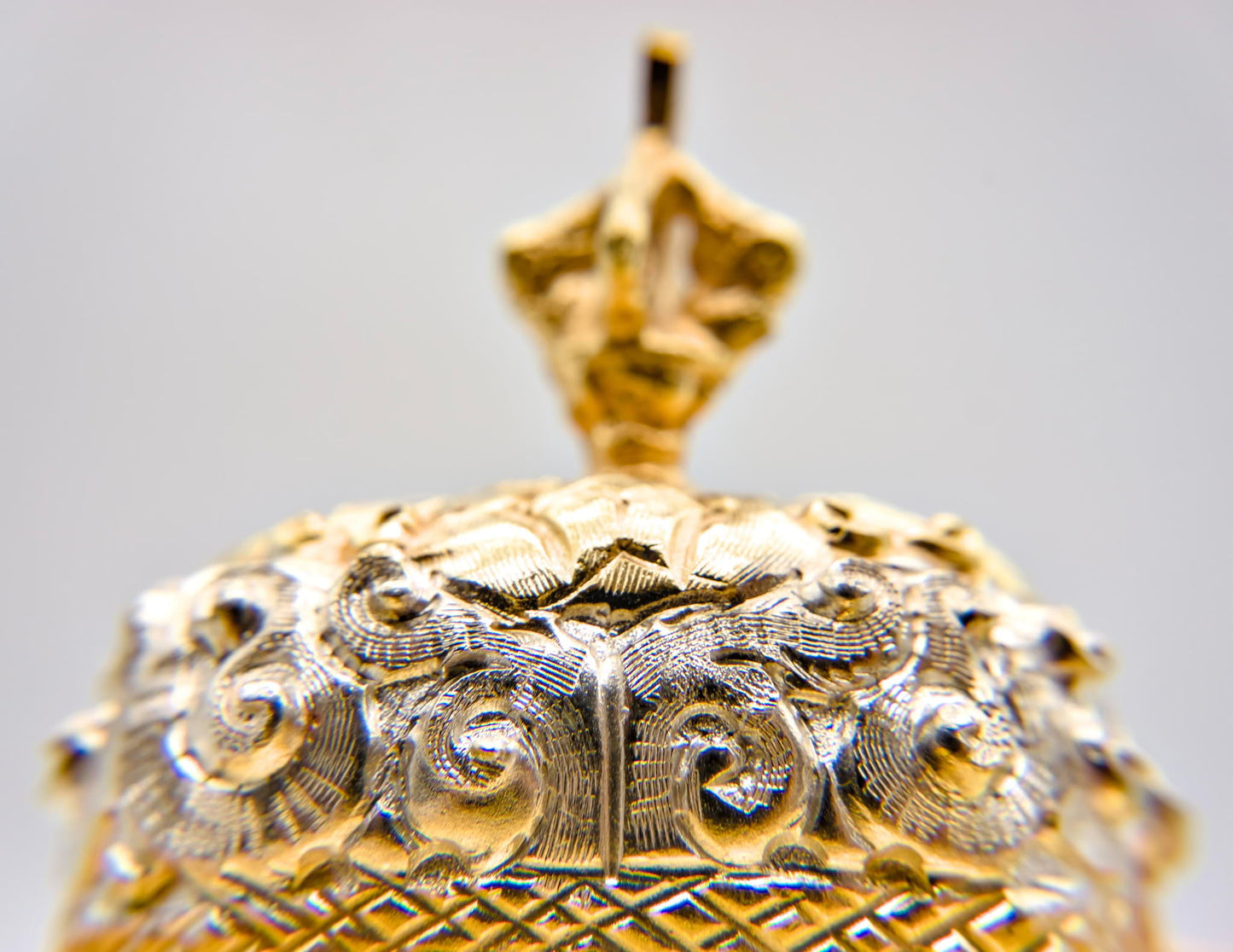 Paar Kapala aus Silber und Gold – 11,5 cm