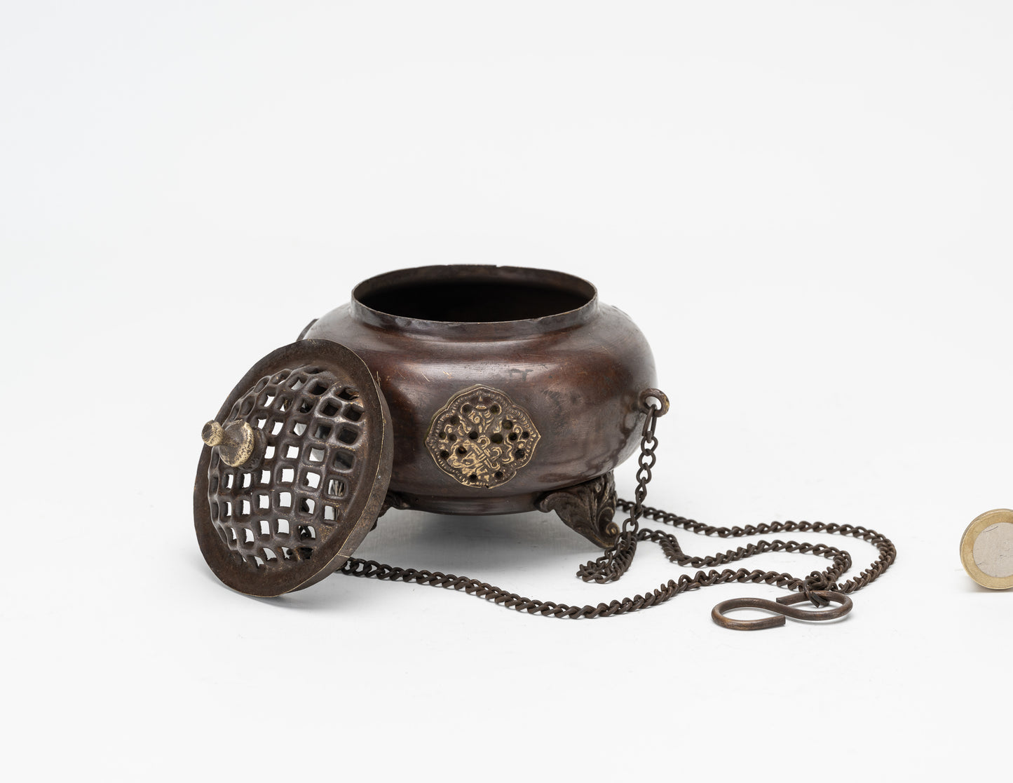 Incense Burner with Hanging Chain Medium