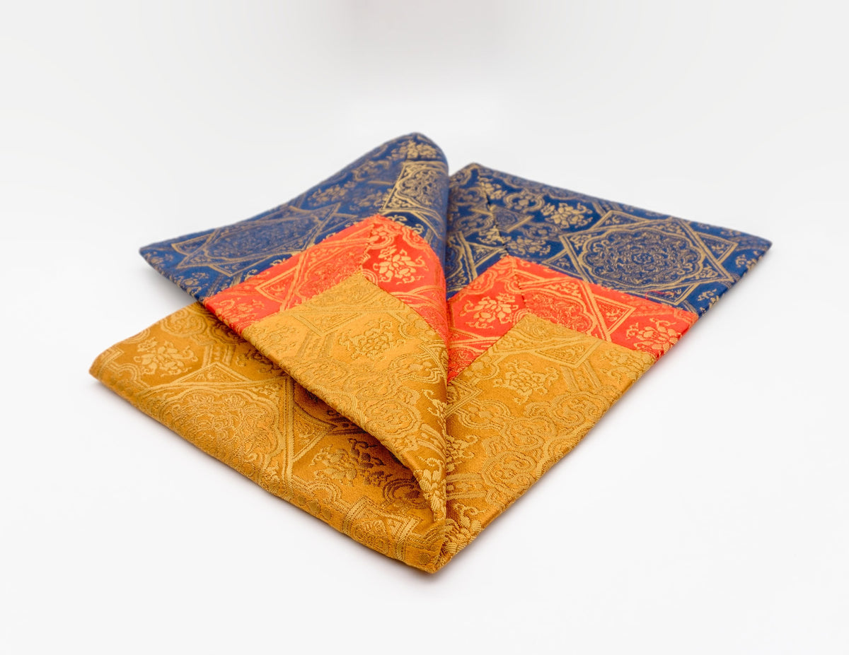 Quadratisches Brokat-Tuch 64x64cm - 3 Farben