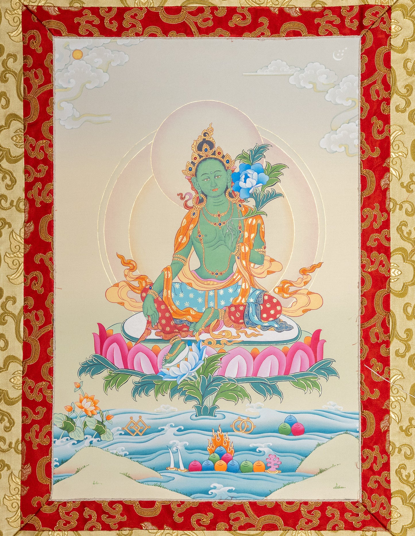 Grüne Tara Thangka X