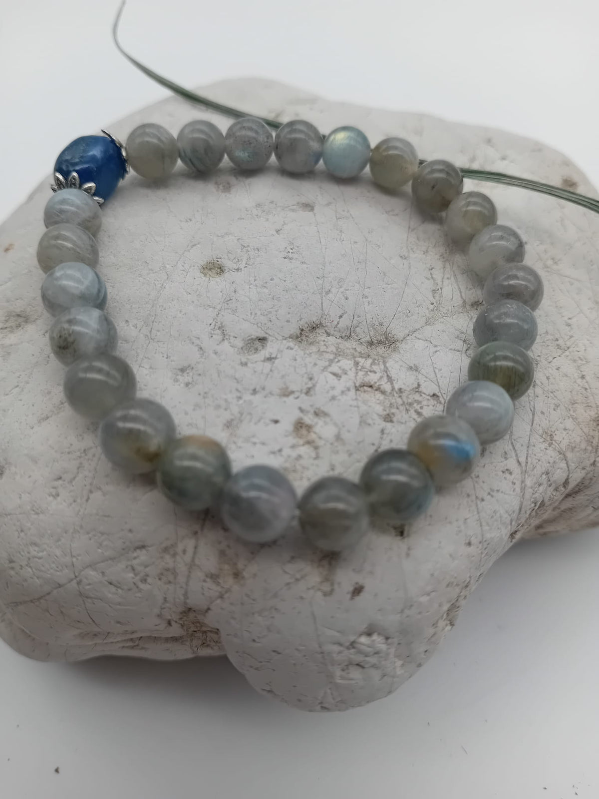 Labradorite 7mm & Lapis Lazuli Bracelet