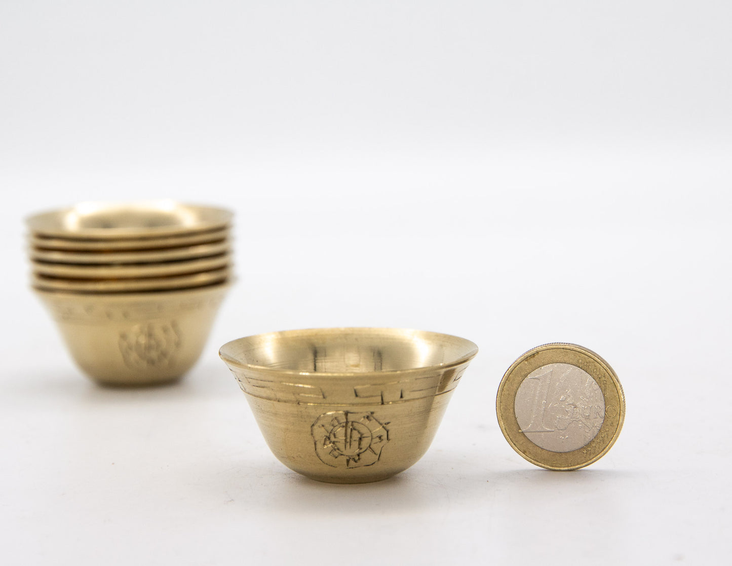 Messingbeschichtetes Opferschalen-Set
