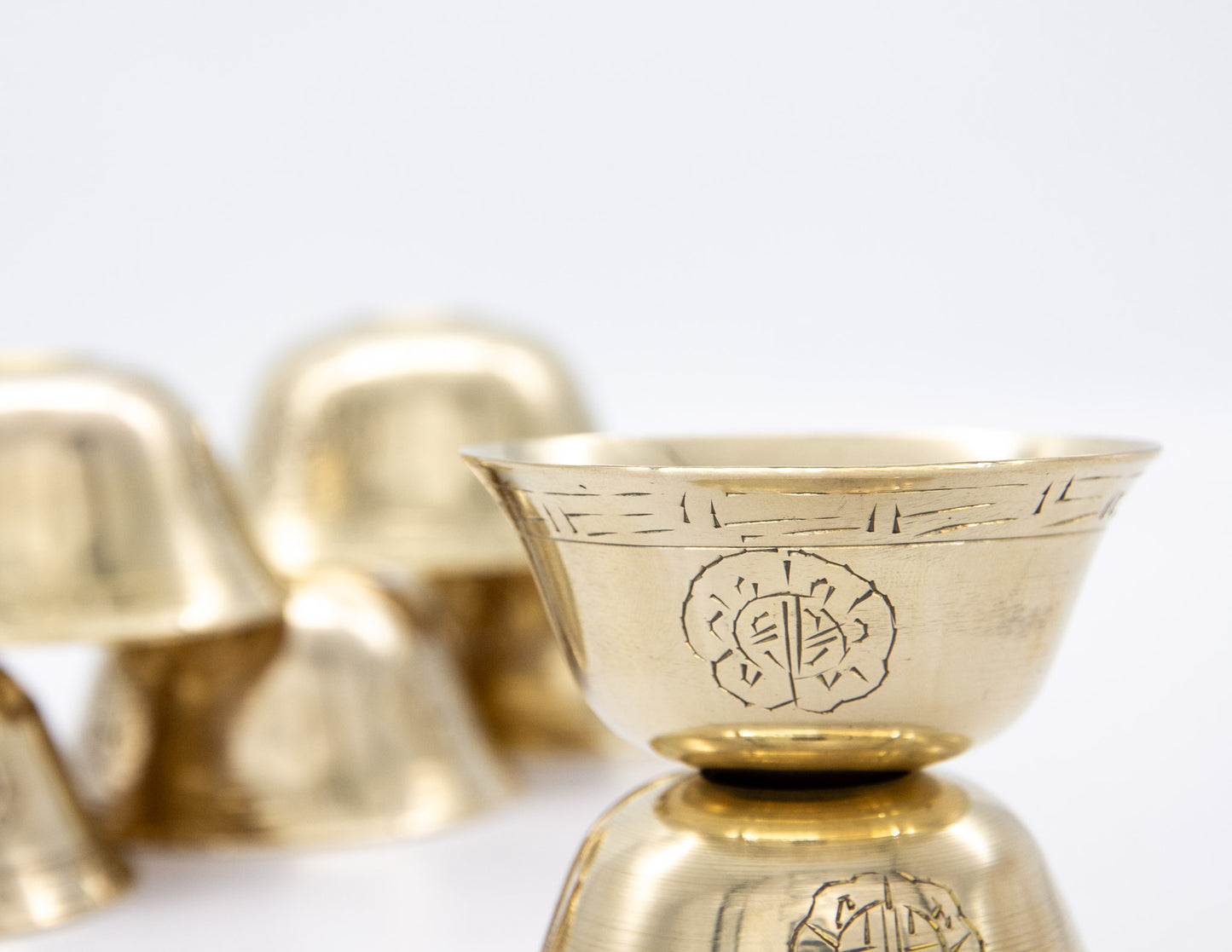 Messingbeschichtetes Opferschalen-Set