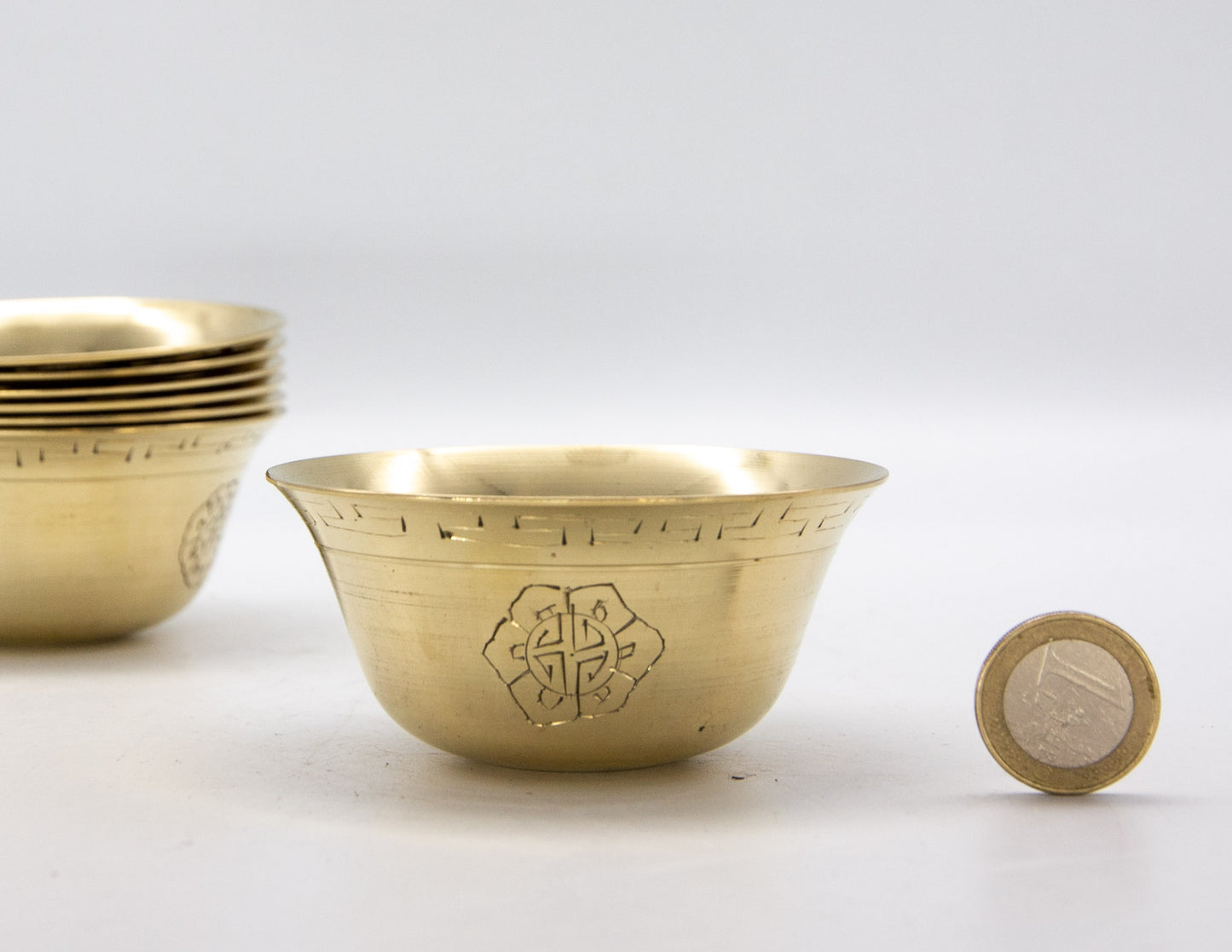 Messingbeschichtetes Opferschalen-Set