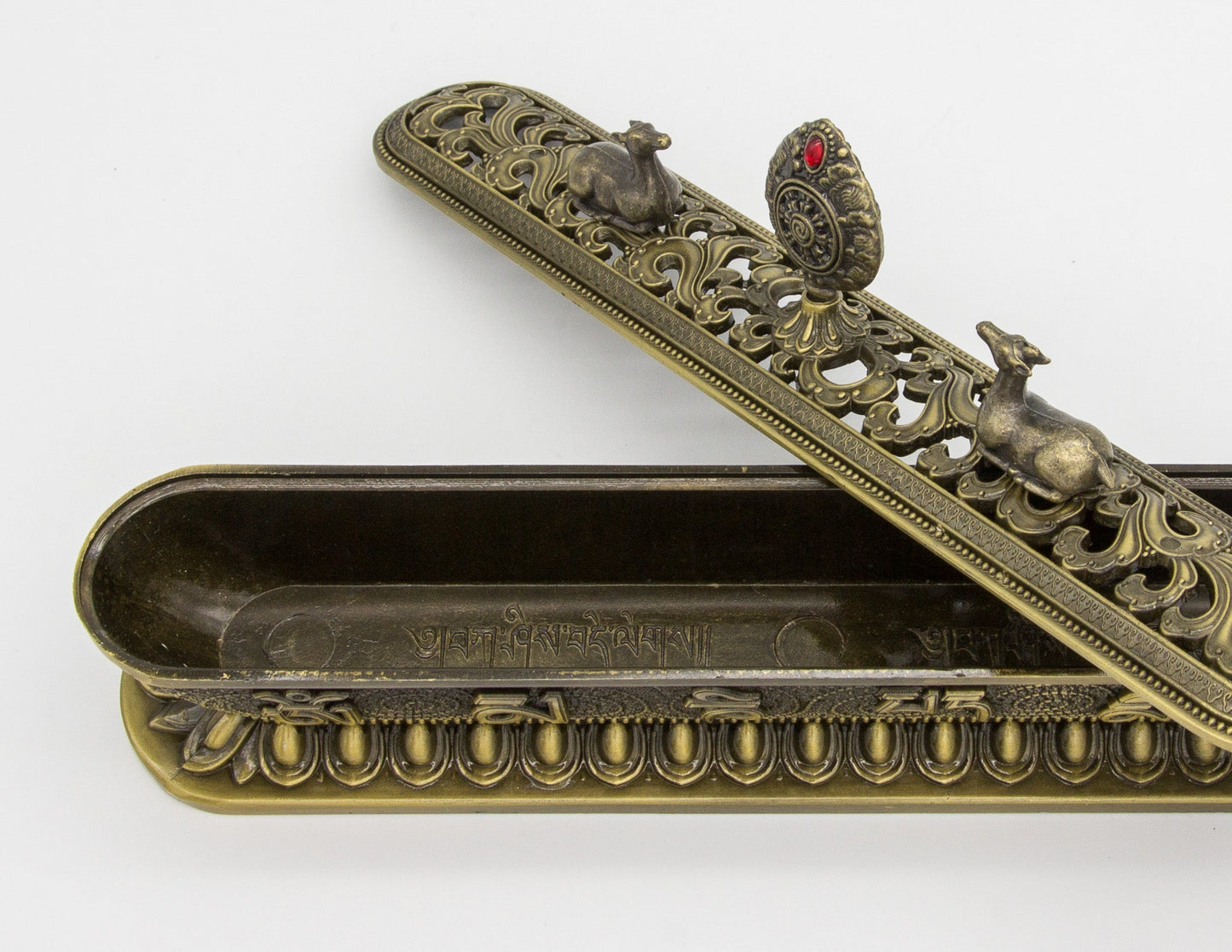 Dharma-Rad-Räuchergefäß – Bronze, 32 cm