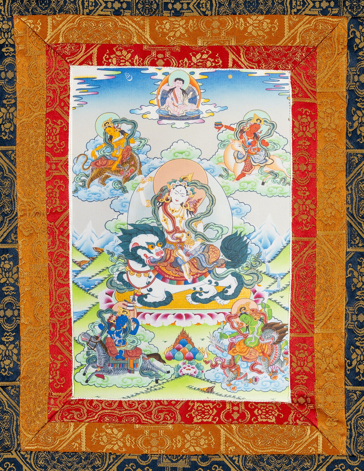 Fünf Tseringma-Schwestern Thangka III