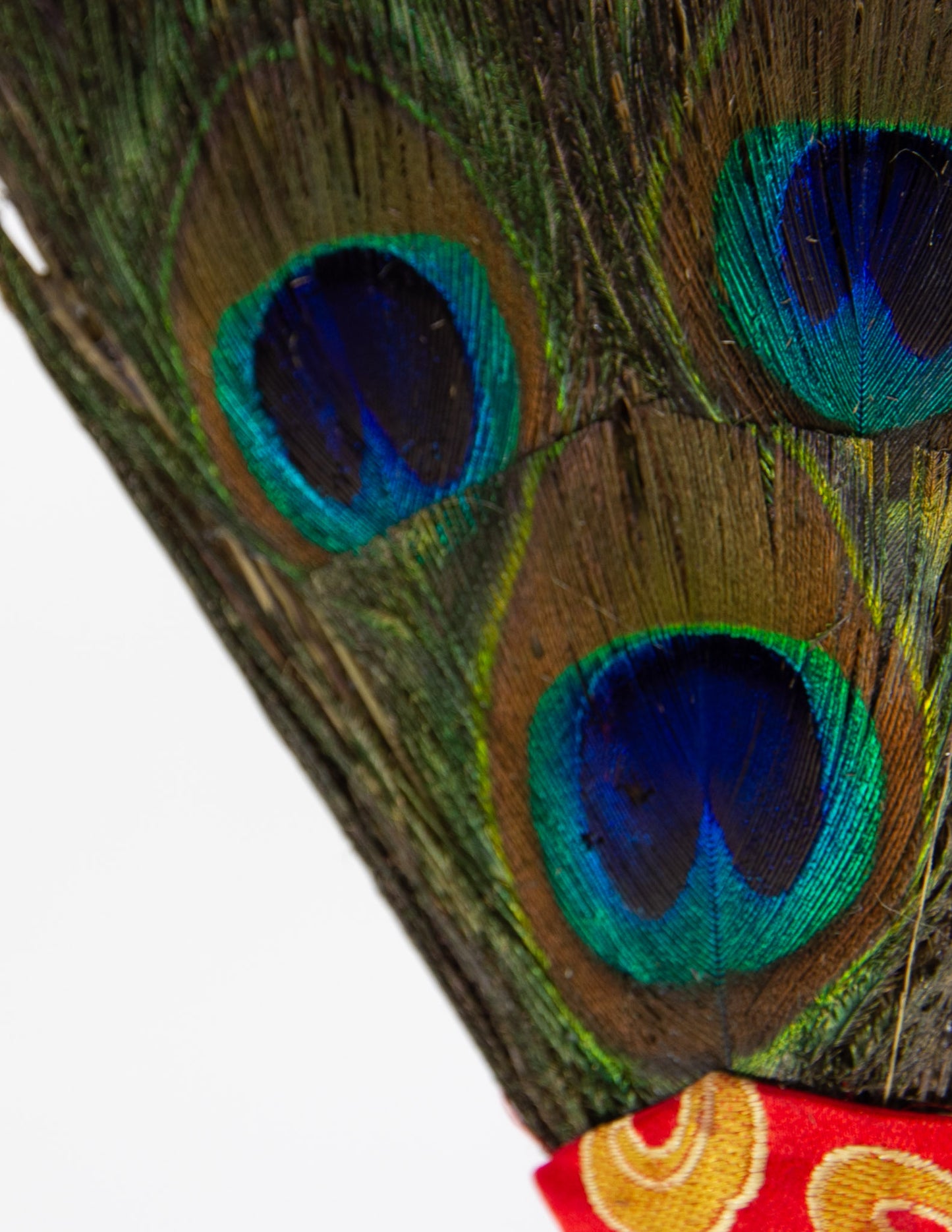 Silver and Gold Plated Bumpa Vase with Feathers – 21cm