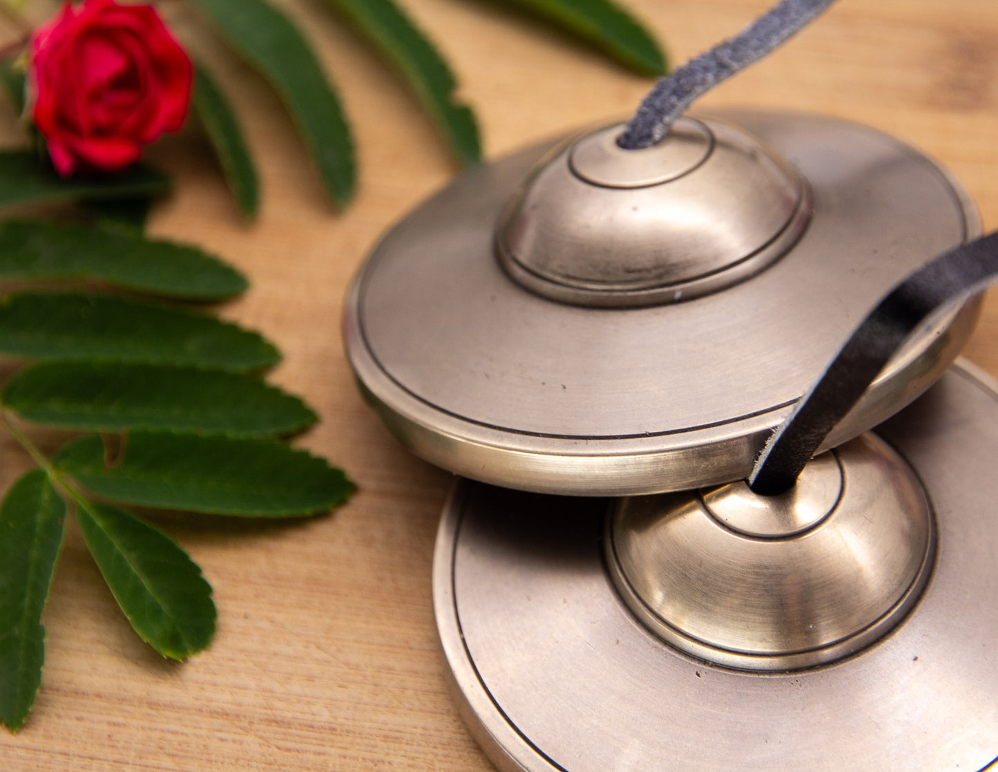 Elegant Silver Tingshas – 7.5cm