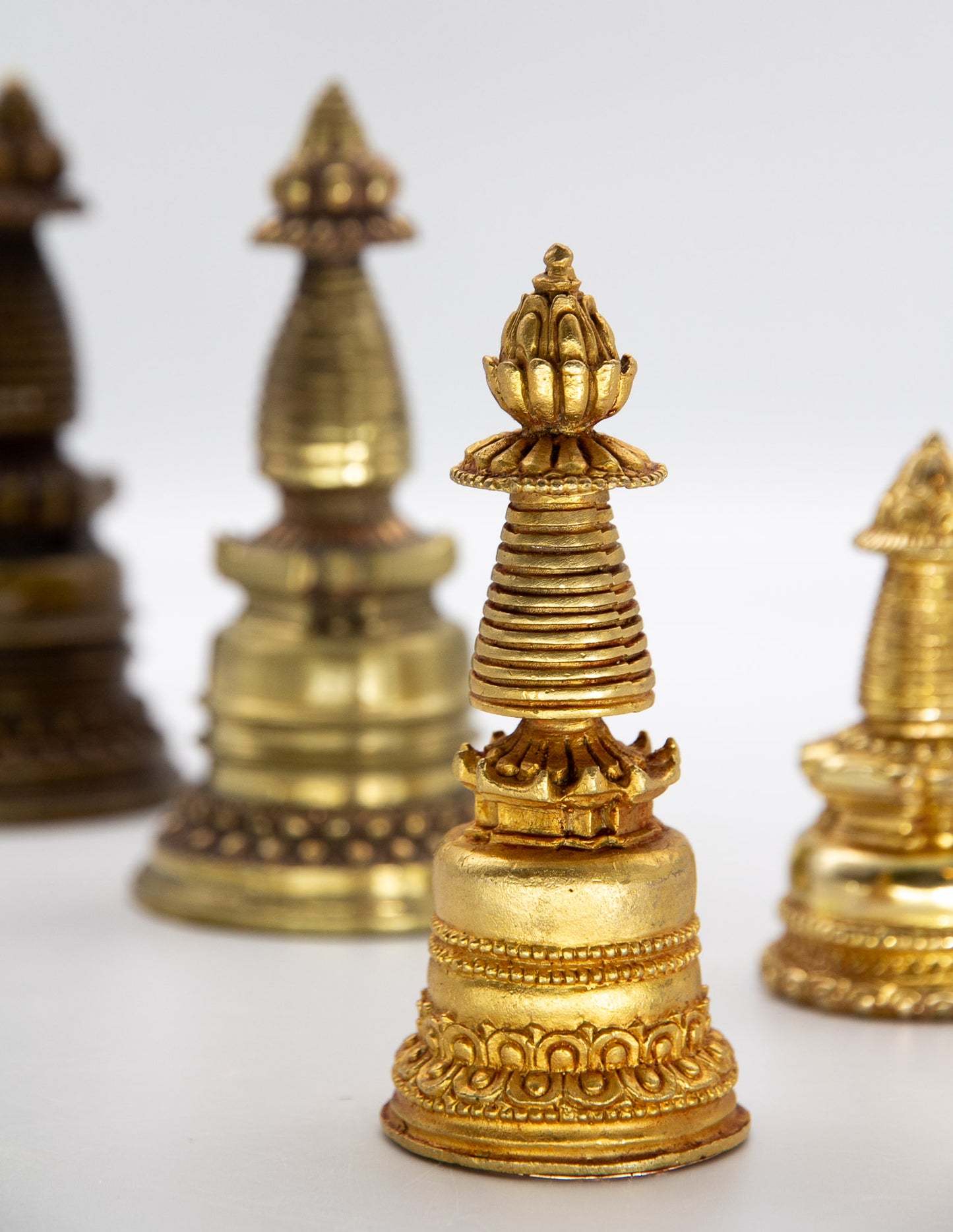 Kadam Stupa, vergoldet – 11cm
