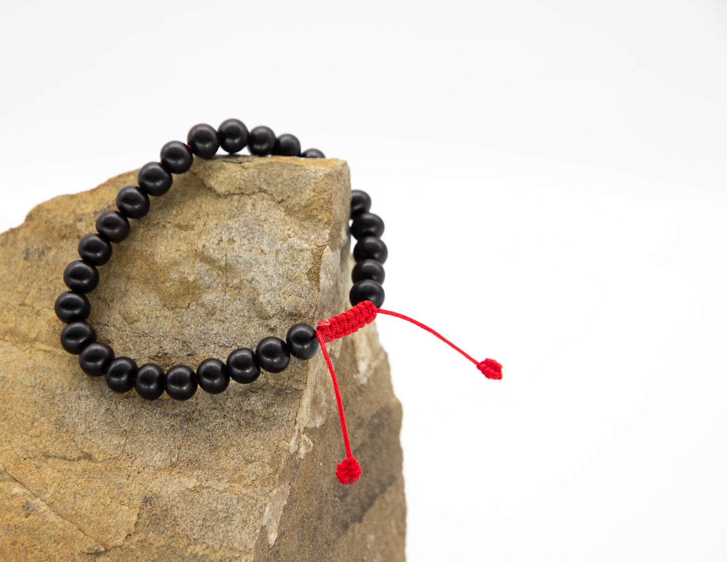 Dunkles Rosenholz-Mala für das Handgelenk – 27 Perlen