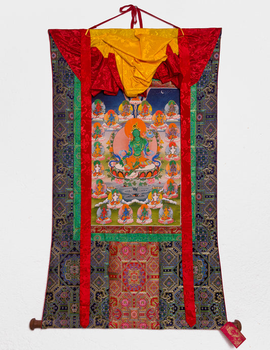 Thangka des 21 Tara III