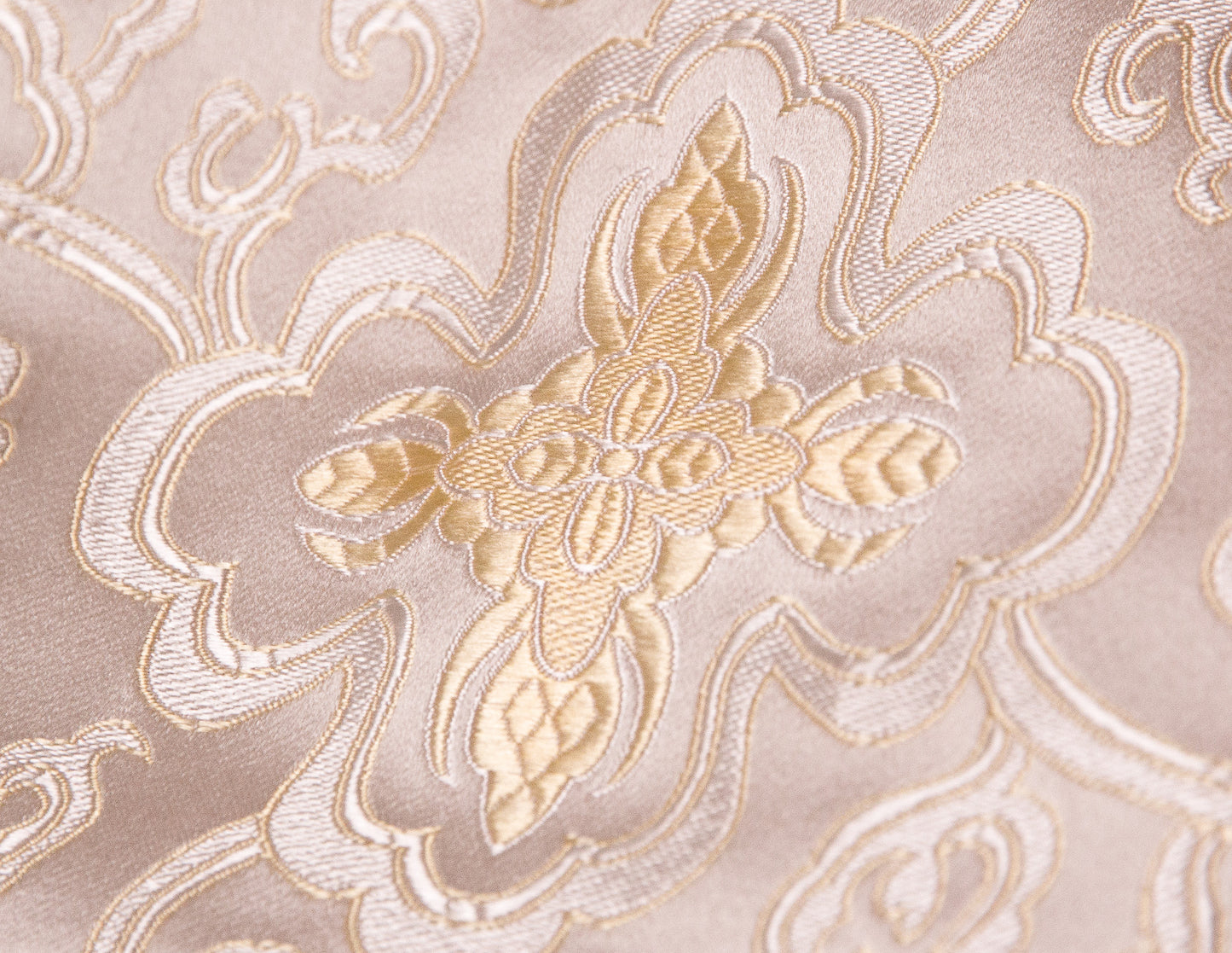 Square Brocade Cloth / Practice Table Cover – Yellow & White