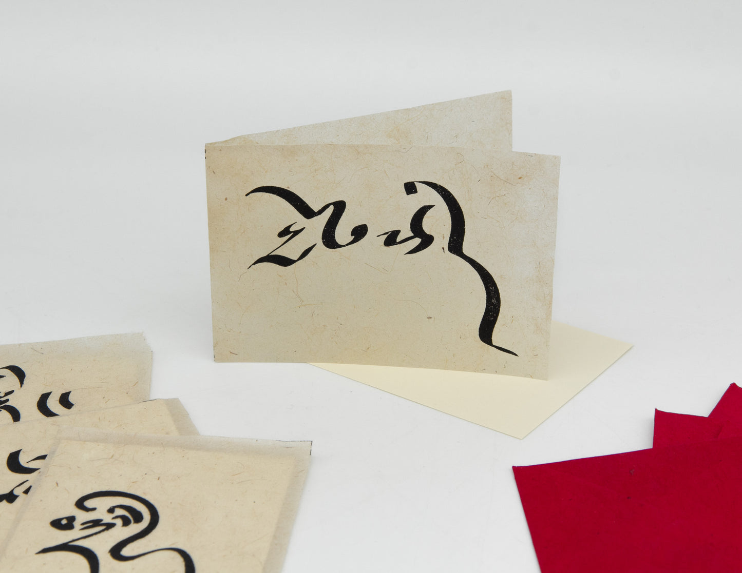 Tibetische Kalligraphiekarten