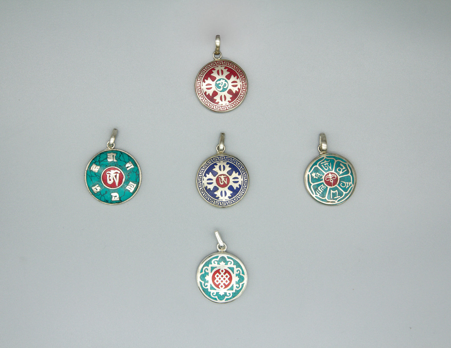 Tibetan Silver Medallions