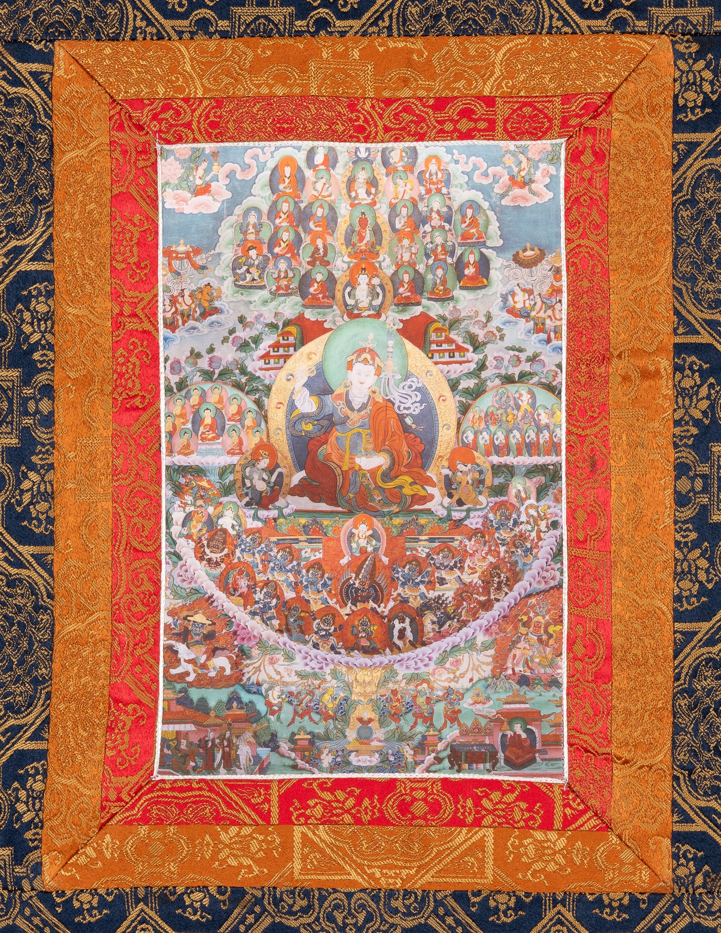Guru Rinpoche Zufluchtsbaum Thangka IV