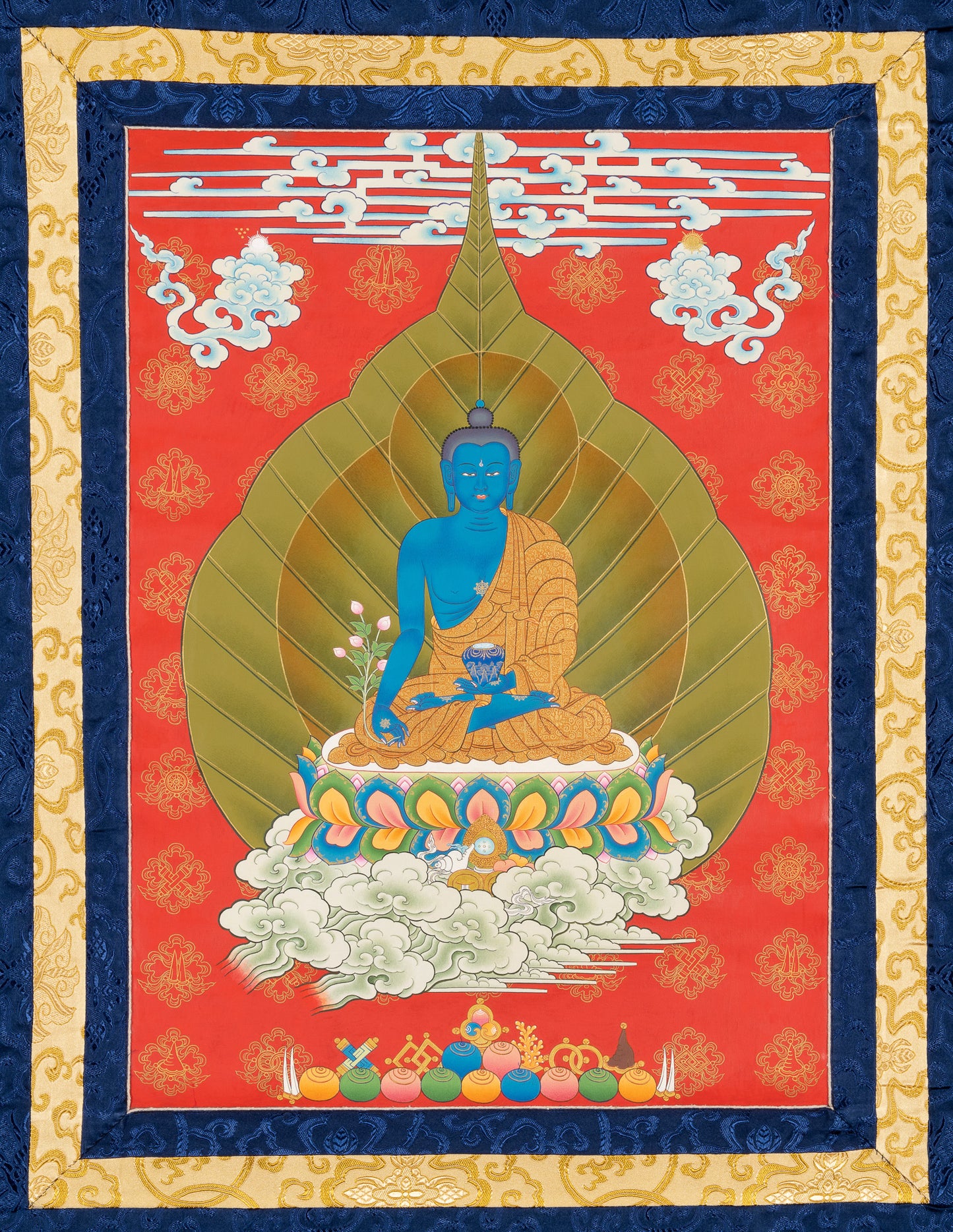 Medizin-Buddha Thangka VII