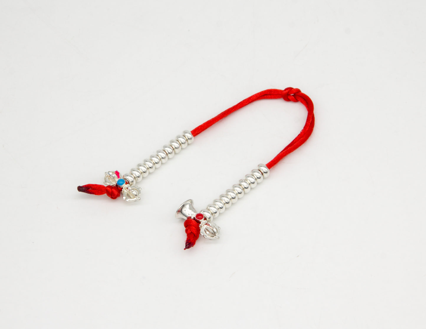 Tibetan Mala Counters with Red Cord