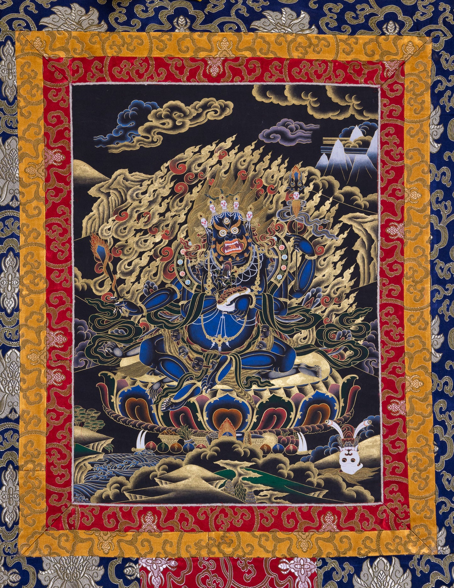 Vierarmiges Mahakala Thangka