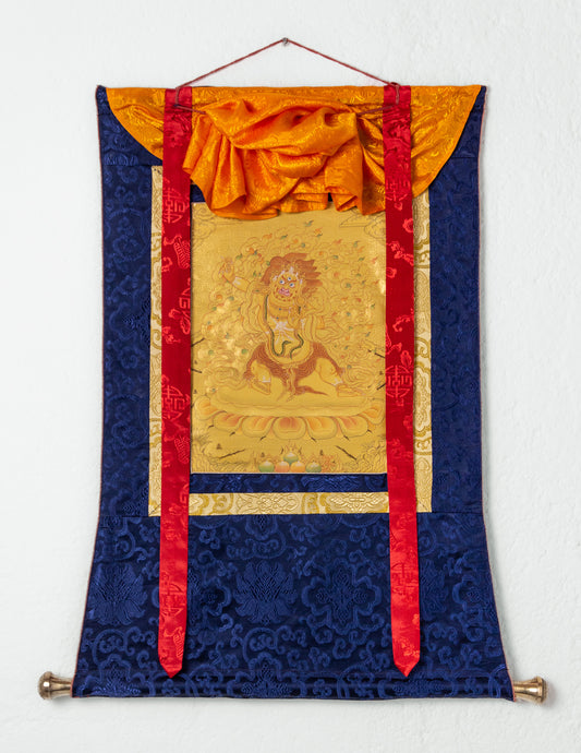 Goldenes Vajrapani Thangka I