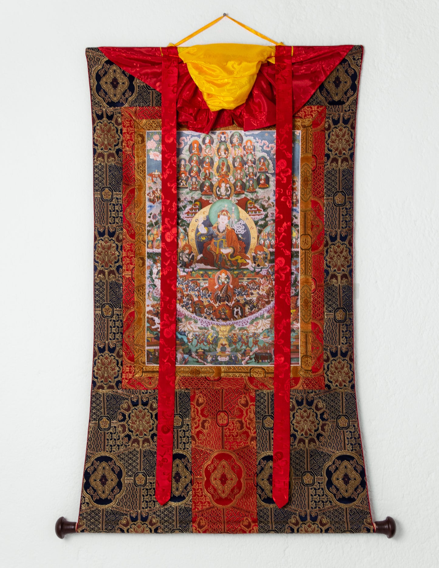 Guru Rinpoche Zufluchtsbaum Thangka