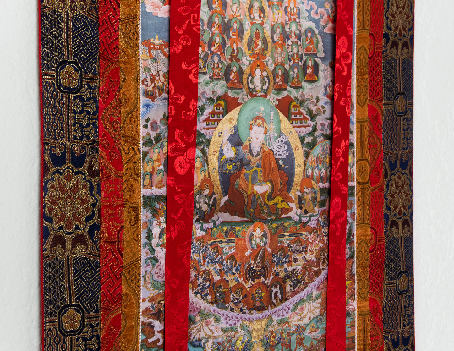 Guru Rinpoche Zufluchtsbaum Thangka