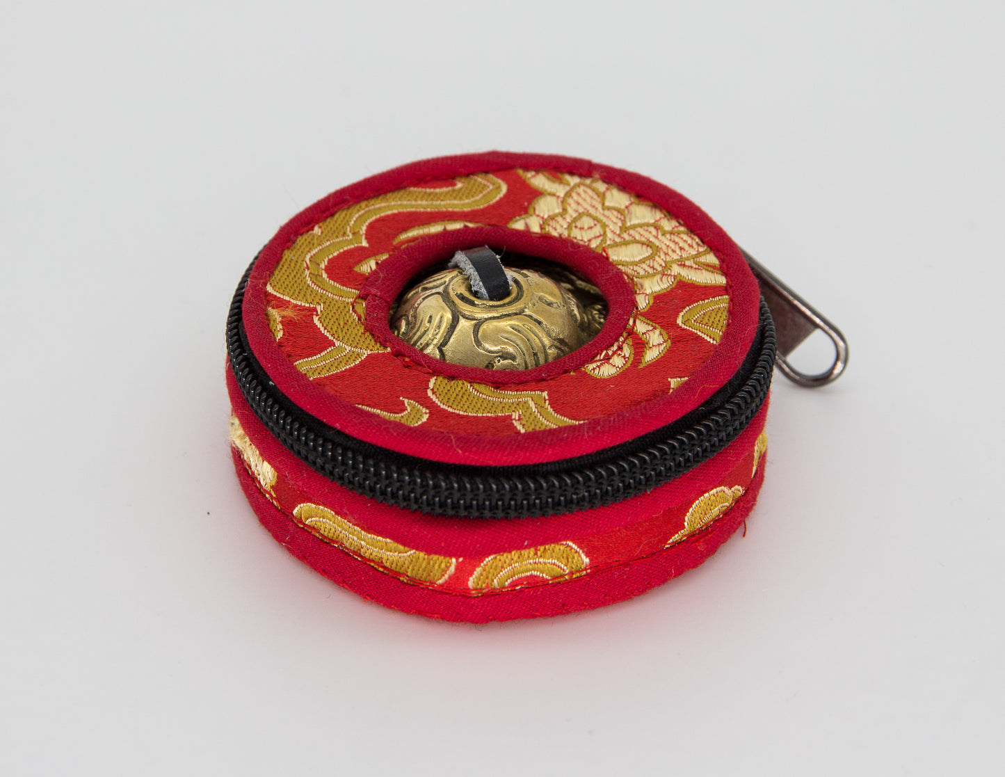 Bronze Dragon Tingshas with Red Case