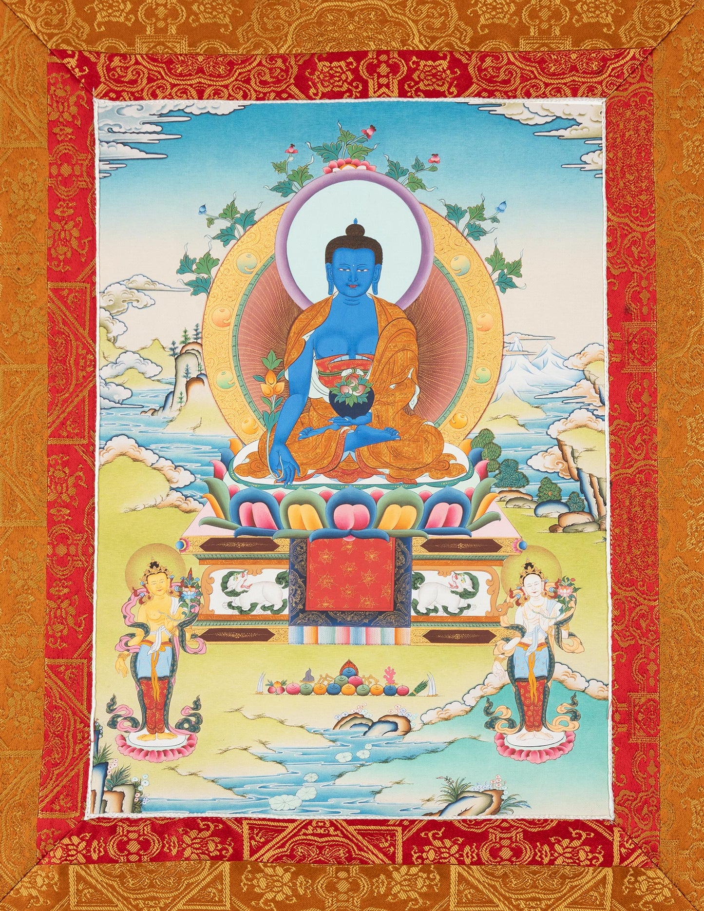 Medizin Buddha Thangka XI