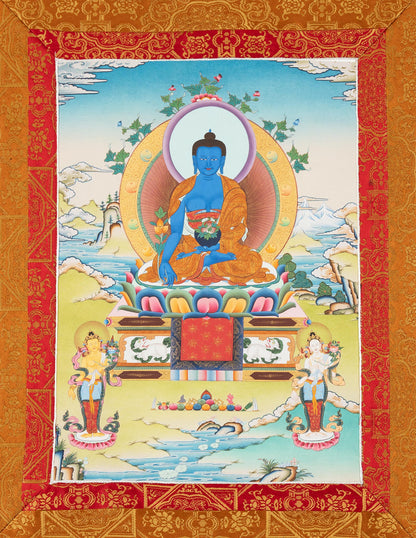 Bouddha de la Médecine Thangka XI