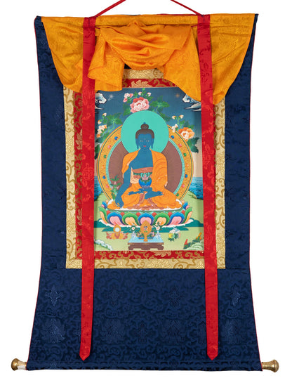 Bouddha de médecine Thangka XII