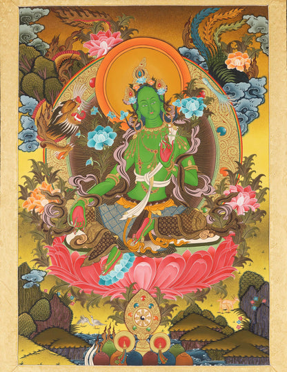 Grüne Tara Thangka I