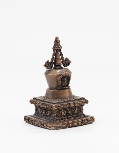 Brass Stupa of Enlightenment – 11 cm