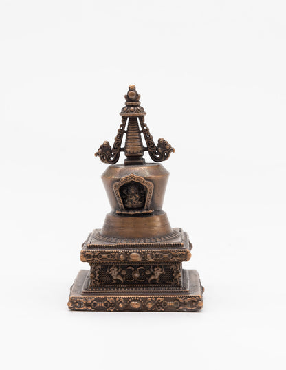 Brass Stupa of Enlightenment – 11 cm