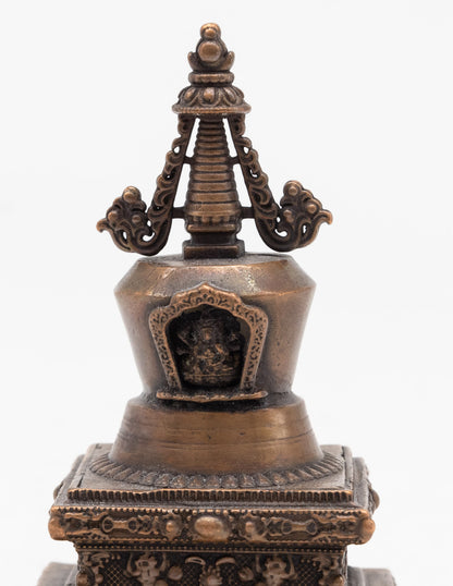 Brass Stupa of Enlightenment – 11 cm