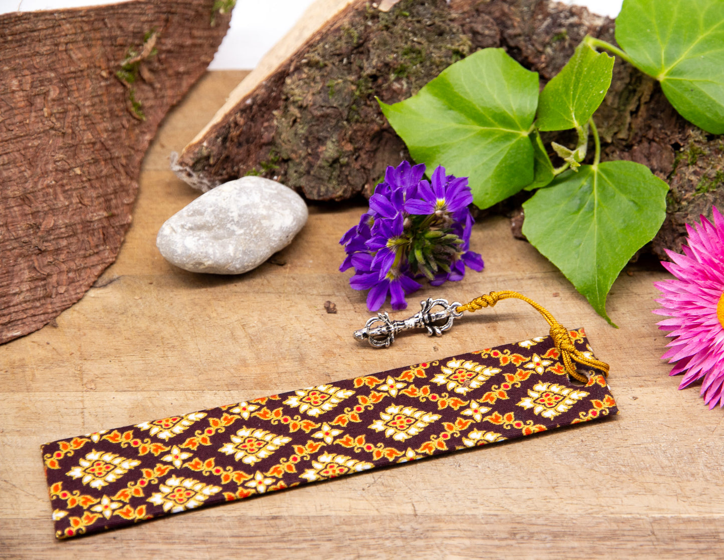 Dharma Bookmark with Pendant