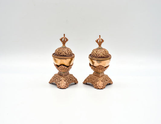 Paar Kupfer-Kapala – 8,5 cm