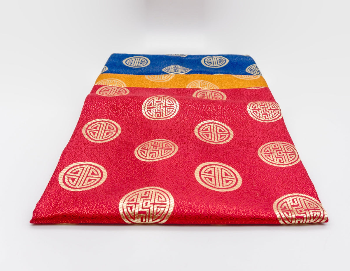 Square Brocade Cloth 80x80cm - 3 Colours, Red Center