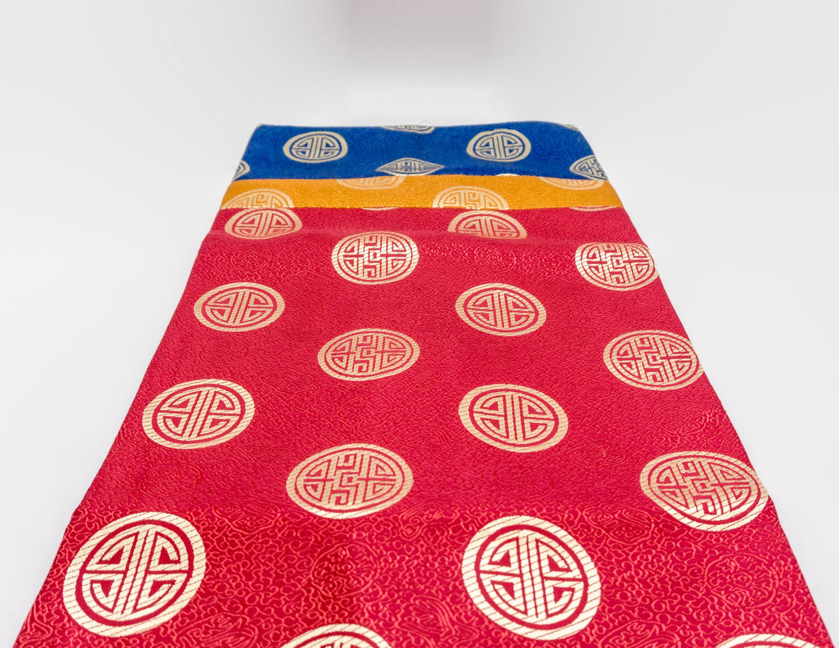 Square Brocade Cloth 80x80cm - 3 Colours, Red Center