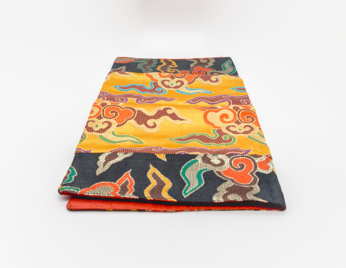 Rectangular Auspicious Cloud Pattern Brocade Cloth 87x38cm