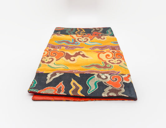 Rectangular Auspicious Cloud Pattern Brocade Cloth 87x38cm