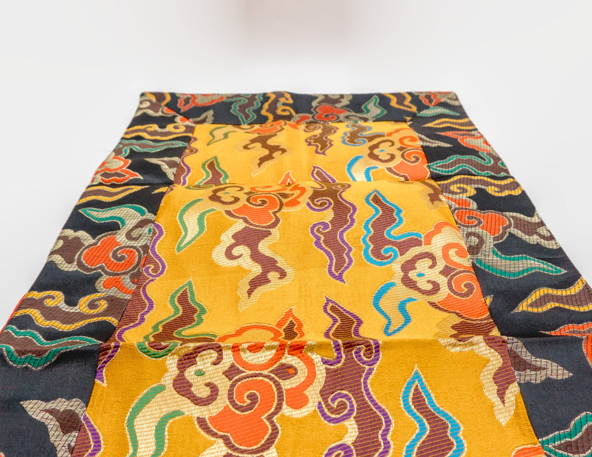 Rectangular Auspicious Cloud Pattern Brocade Cloth 87x38cm