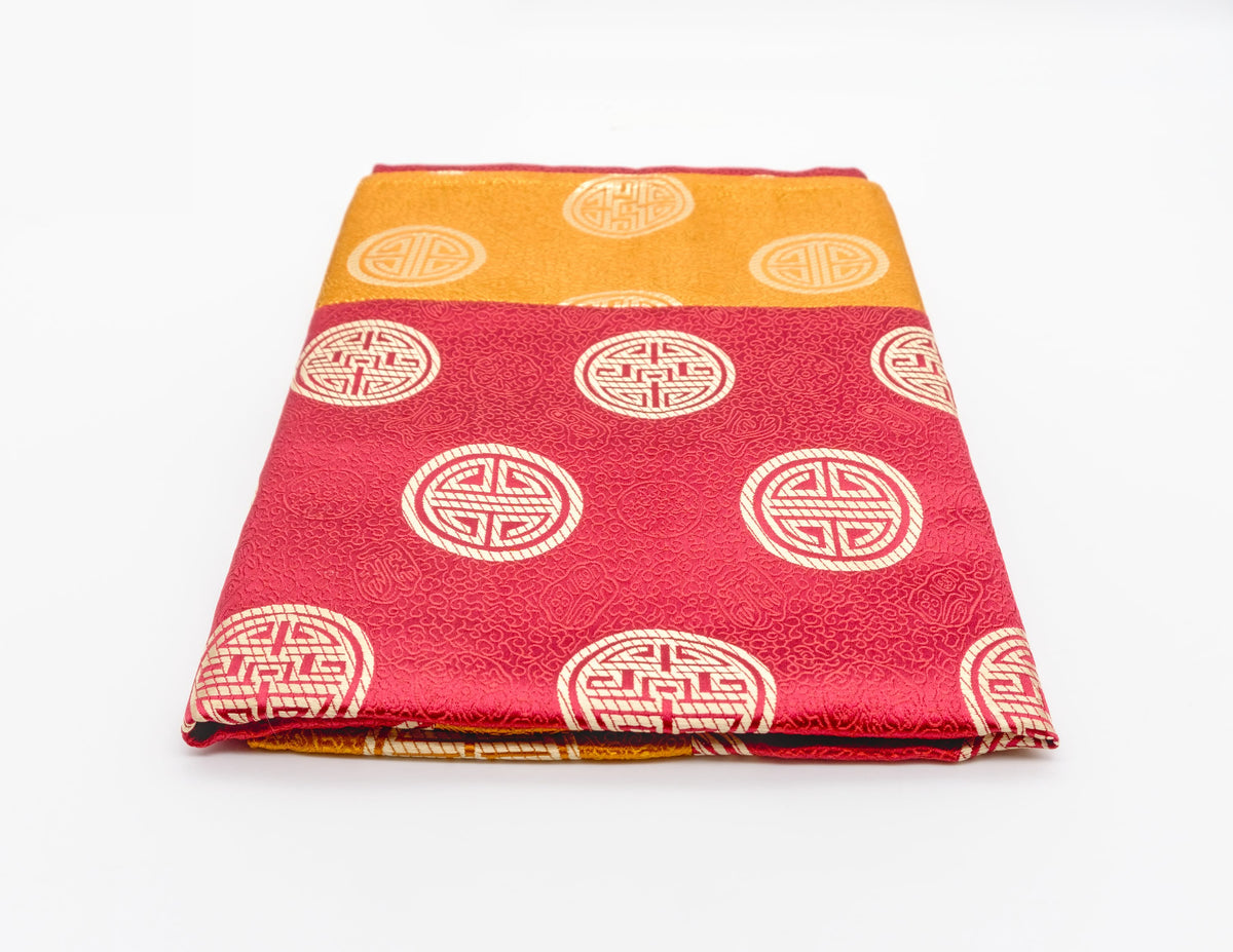 Rectangular Brocade Cloth - Long Life Medaillon