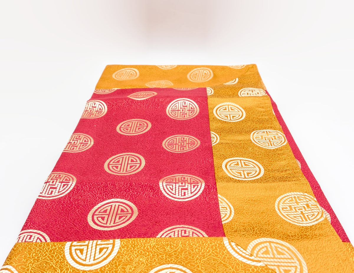 Rectangular Brocade Cloth - Long Life Medaillon
