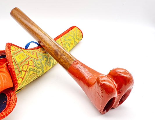 Wooden Kangling with Yellow Case