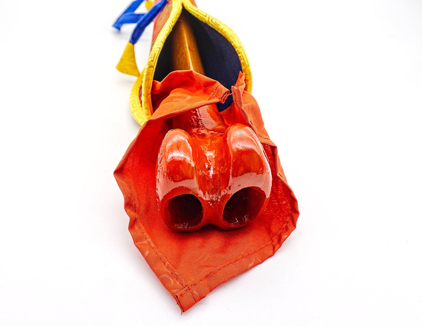 Wooden Kangling with Red Case