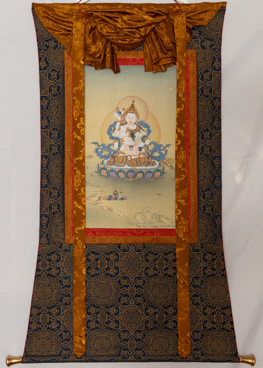 Vajrasattva with Consort Thangka IV
