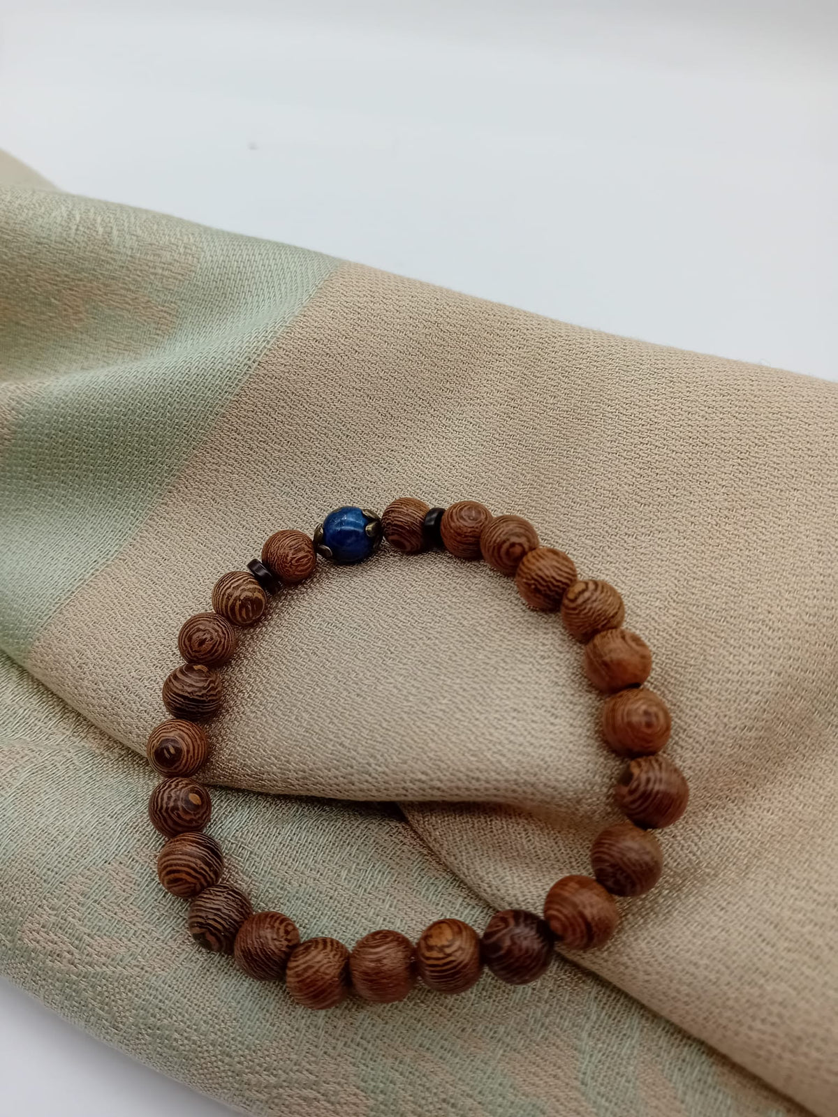 POS Wengewood & Lapis Lazuli 8mm Bracelet