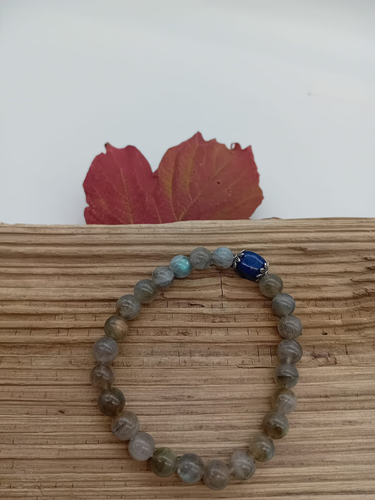Labradorite 7mm & Lapis Lazuli Bracelet