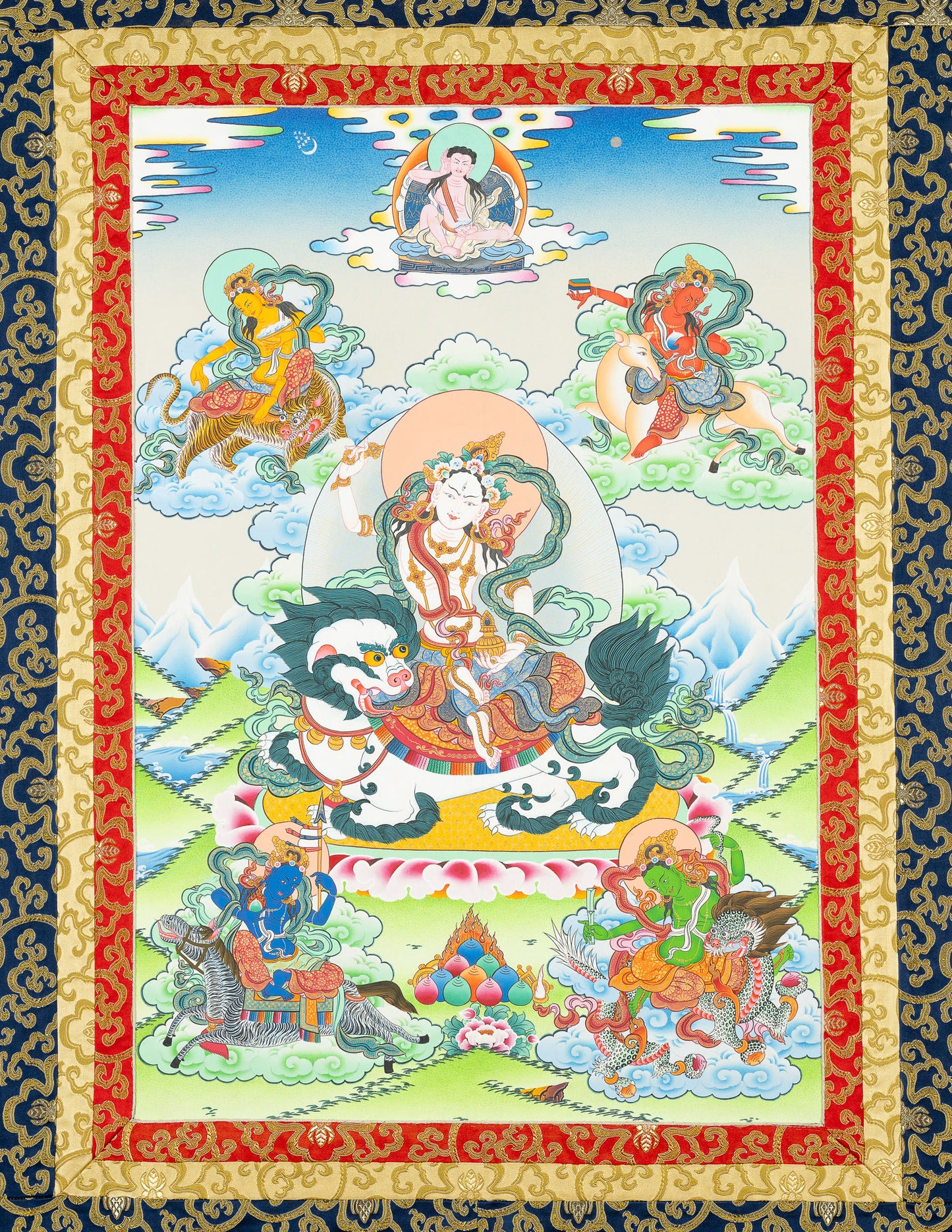 Fünf Tseringma-Schwestern Thangka I