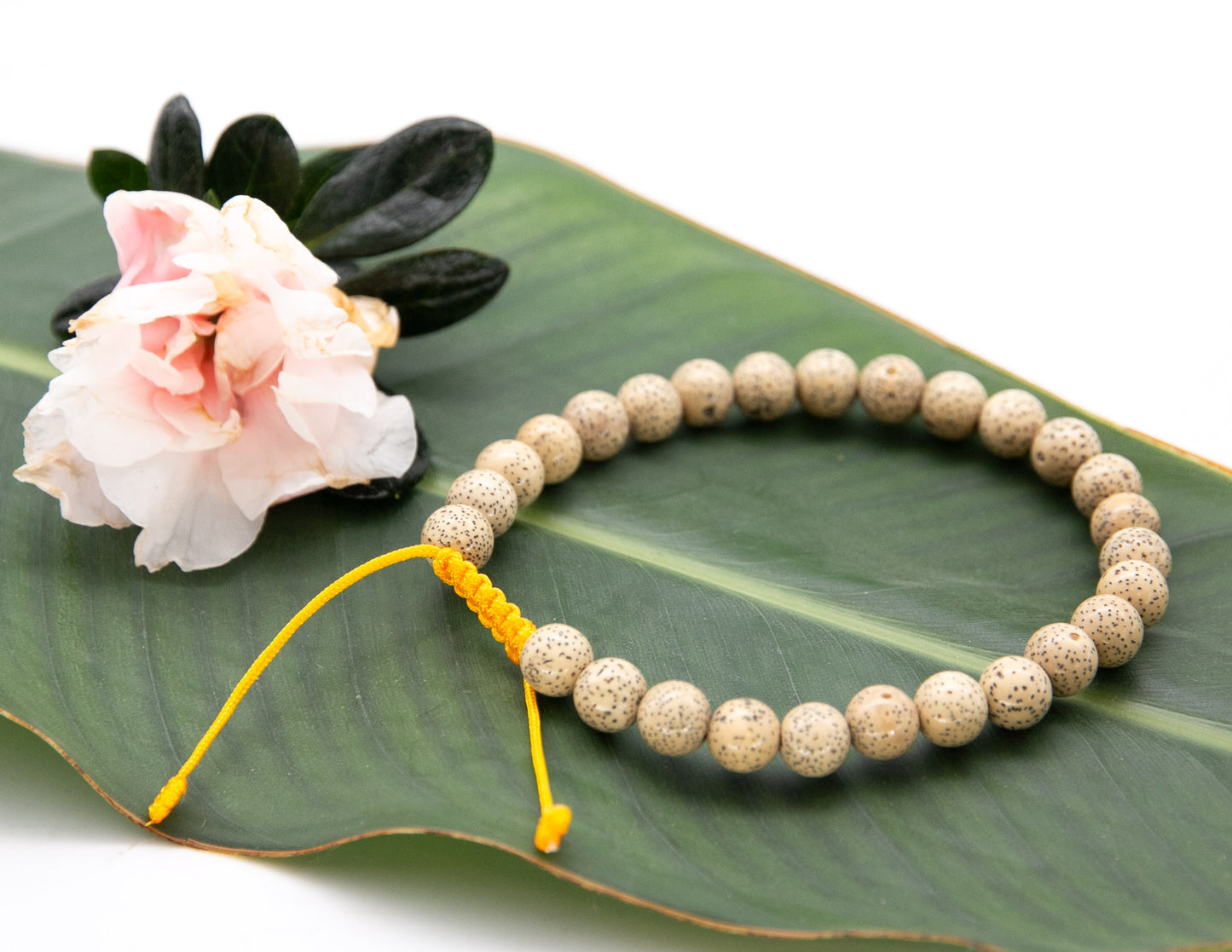 Lotus Seed Adjustable Wrist Mala - 27 Beads